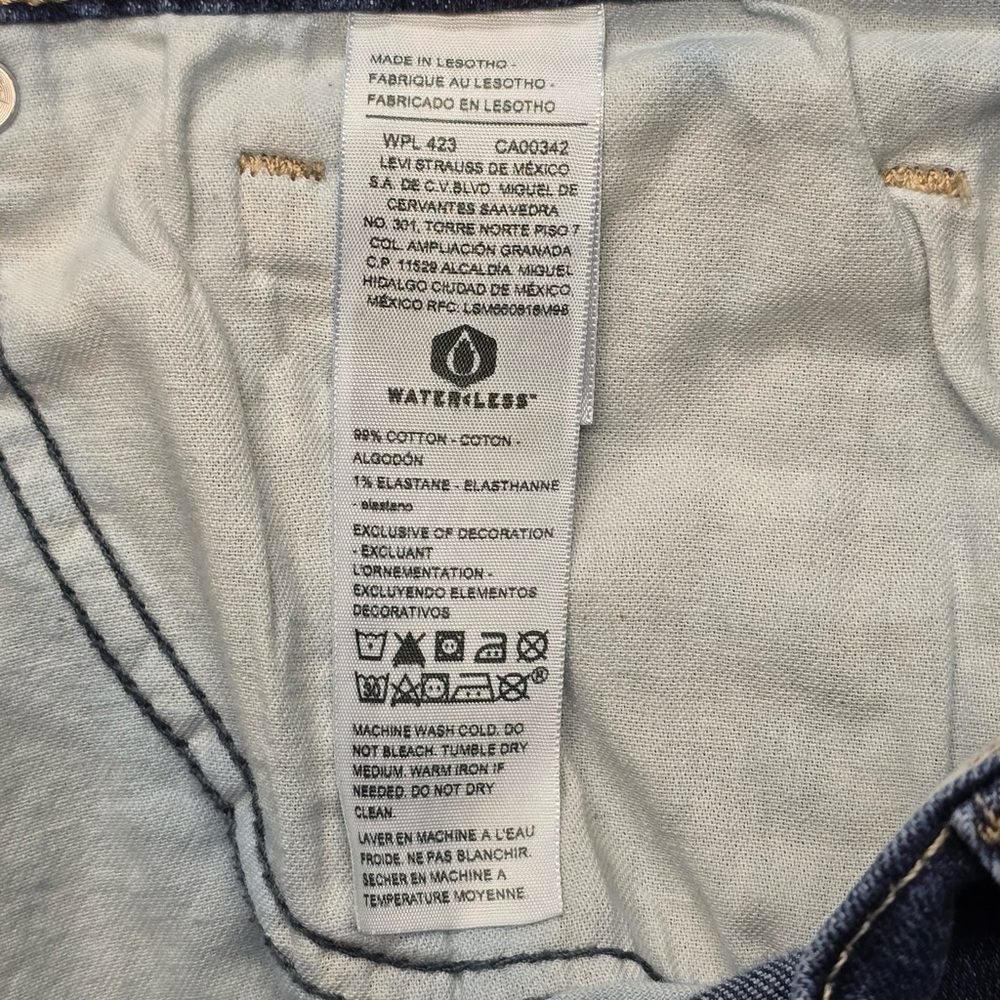 Levi’s Signature Relaxed Fit Stretch Jeans Dark Wash Men’s W34 L30 - Picture 4 of 8